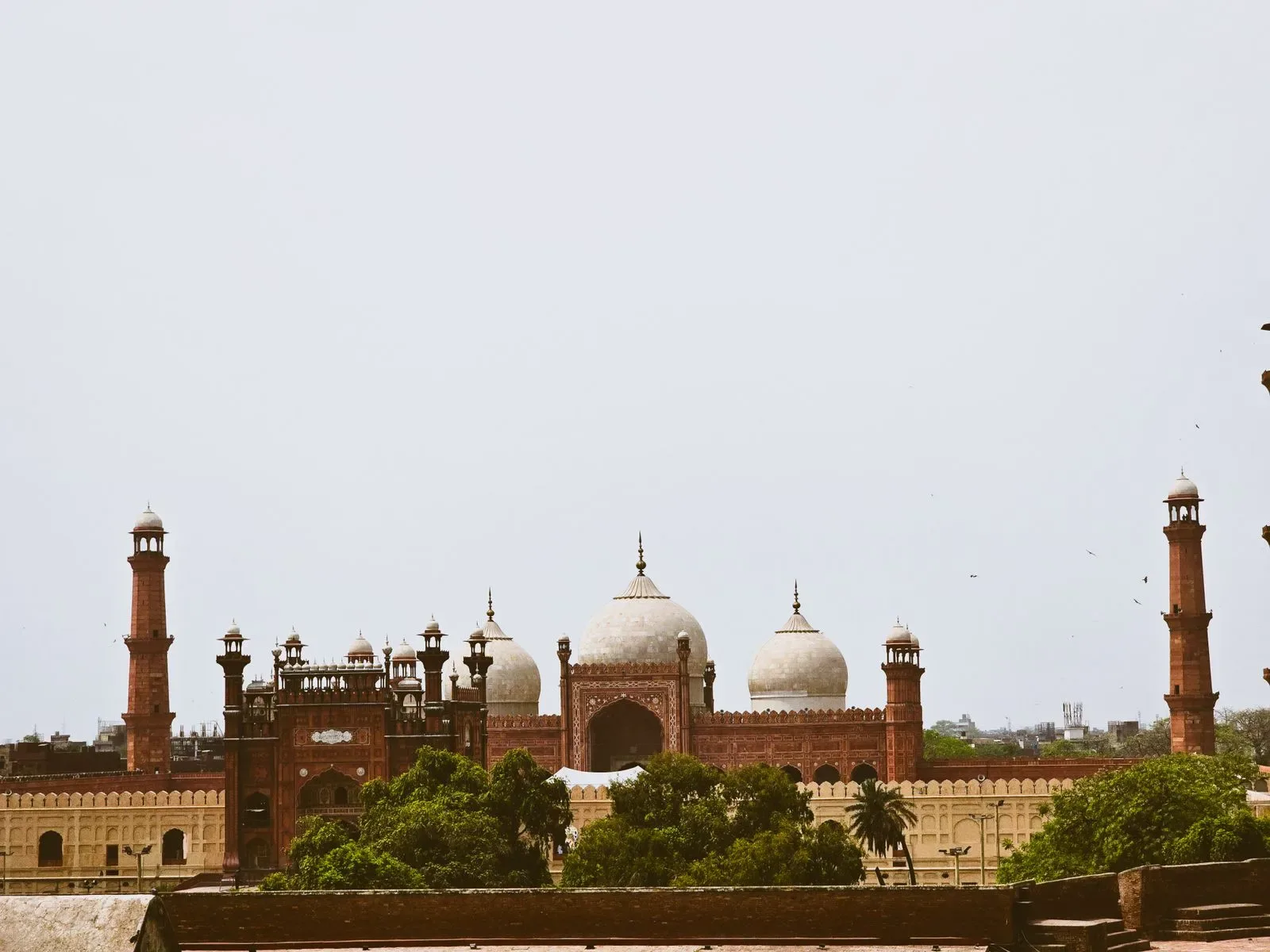 Badshahi Mosque and gardens in Lahore, Pakistan