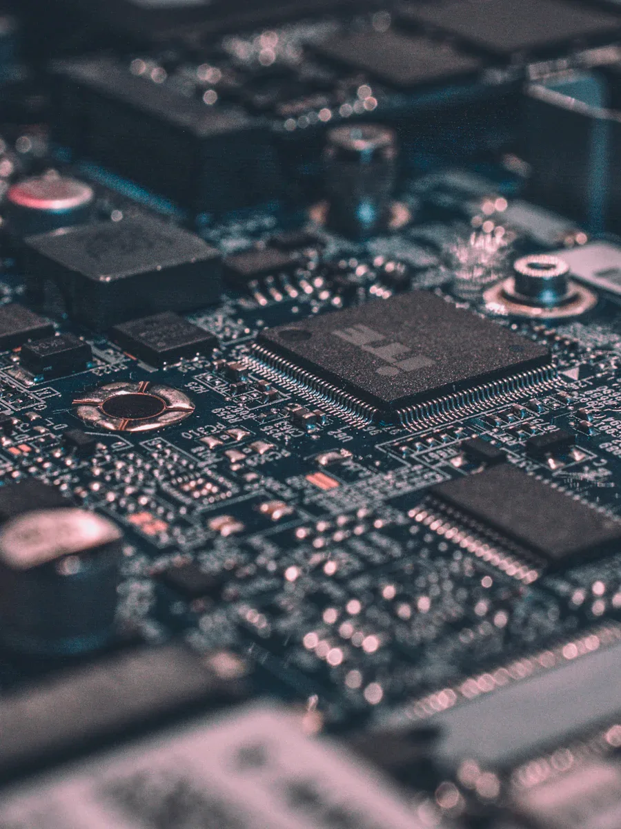 Circuit board detail illustrating the Systems software portfolio